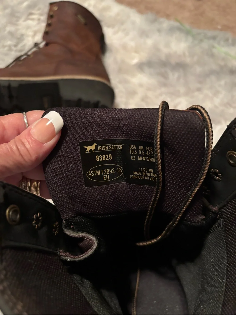 Irish Setter Brown Leather Lace-Up Work Boots